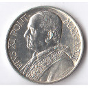 1934 - 5 lire argento Vaticano Pio XI San Pietro sulla barca Q/Fdc